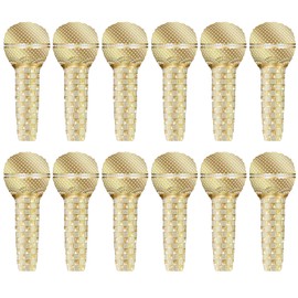 12 PCS Inflatable Microphone, 53 * 26cm Blow Up Microphone, Inflatable Party Props, Inflatable Microphone Party Accessories, Star Party Supplies Birthday Party Gifts Stage Performance