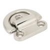 Stainless Steel Marine Folding Pad Eye Cleat Heavy Duty D