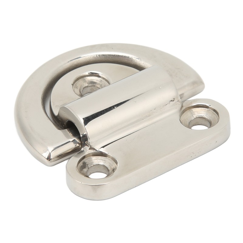 Stainless Steel Marine Folding Pad Eye Cleat Heavy Duty D