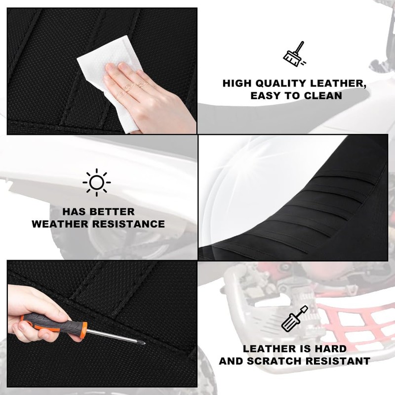 REARACE Non-Slip Striped Grip Gripper Seat Cover Fit for YFZ