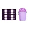 bellaCott 48 Clothes Pegs with Spiral Springs Soft Grip Purple