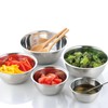 5PCS Stainless Steel Mixing Bowl, Multi-Functional Thick Large Bowls with
