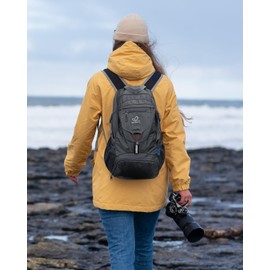 Waterfly Hiking Backpack, Ultralight Outdoor Backpack Foldable Waterproof Multifunctional Daypack for Cycling Travel Climbing Sports, 20 Litres, grey