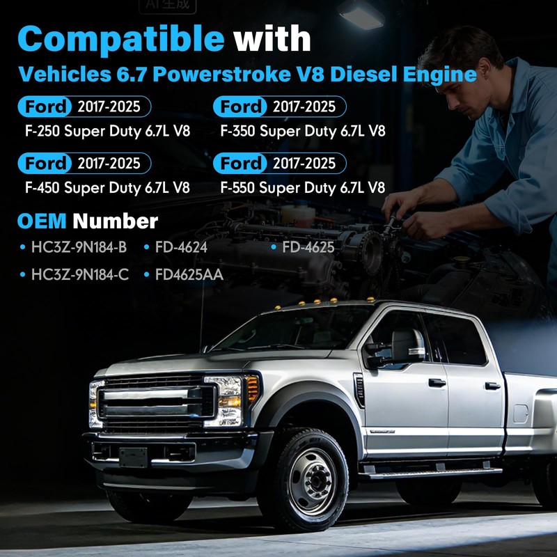 LINKCRO 6.7L Diesel Filter Kit Fit for Ford F250 F350