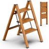 SOLADDER 3 Step Ladder, Folding Step Stool with Anti-Slip Wide
