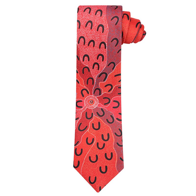 Australian Made Crow Women Red Yijan Tie