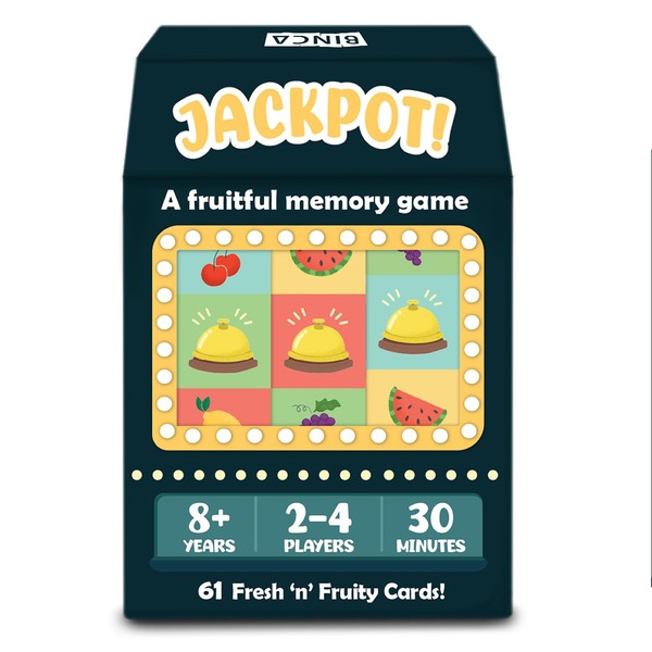 BINCA Memory Card Game - Jackpot, Fast-paced Cooperative Strategy Game,