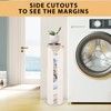 Odonata Large Toilet Paper Storage Basket with Lid, Slim Toilet