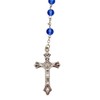 Catholic Brands Dark Blue Acrylic Prayer Bead Rosary with Adoring