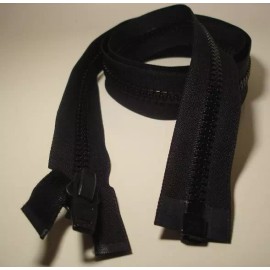 YKK Bimini Top Marine Canvas YKK ZIPPER #10 Double Pull - BLACK 72"