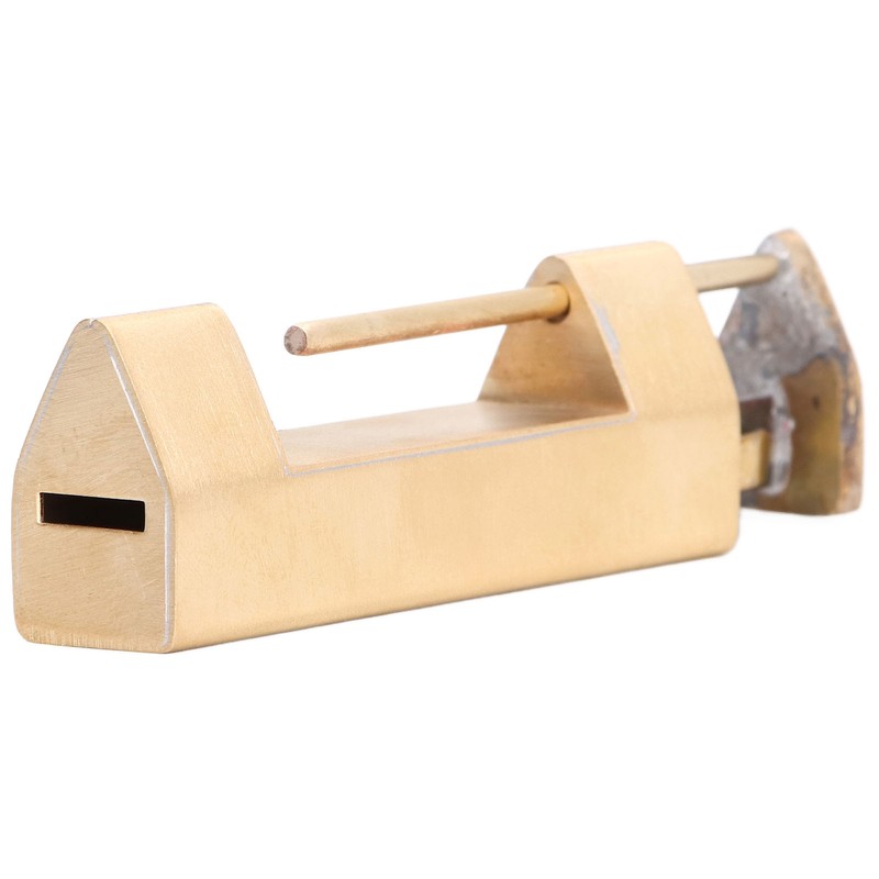 Antique Style Padlock 5cm Spacing Horizontal Lock with Key for