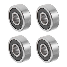 QUARKZMAN 605-2RS 5 x 14 x 5 mm Precision Ball Bearings x 10 Pieces Chrome Steel Double Shielded for DIY Projects Industrial Machines