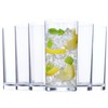 US Acrylic Classic Clear Plastic Reusable Drinking Glasses (Set of