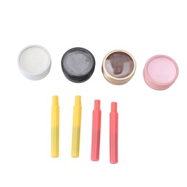 4Pcs Mapping Brow Paste Washable Eyebrows Design Paste White Black Pink Brown 10g