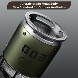 2025 Upgraded Outdoor Bluetooth Speakers Waterproof Wireless - Camping Lantern Rechargeable, Portable Speaker With Tripod, Metal Design, Perfect for Outdoor Adventures/Patio Party, Gifts for Women Men