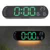 Digital Wall Clock Large Display with Remote Control Auto Brightness