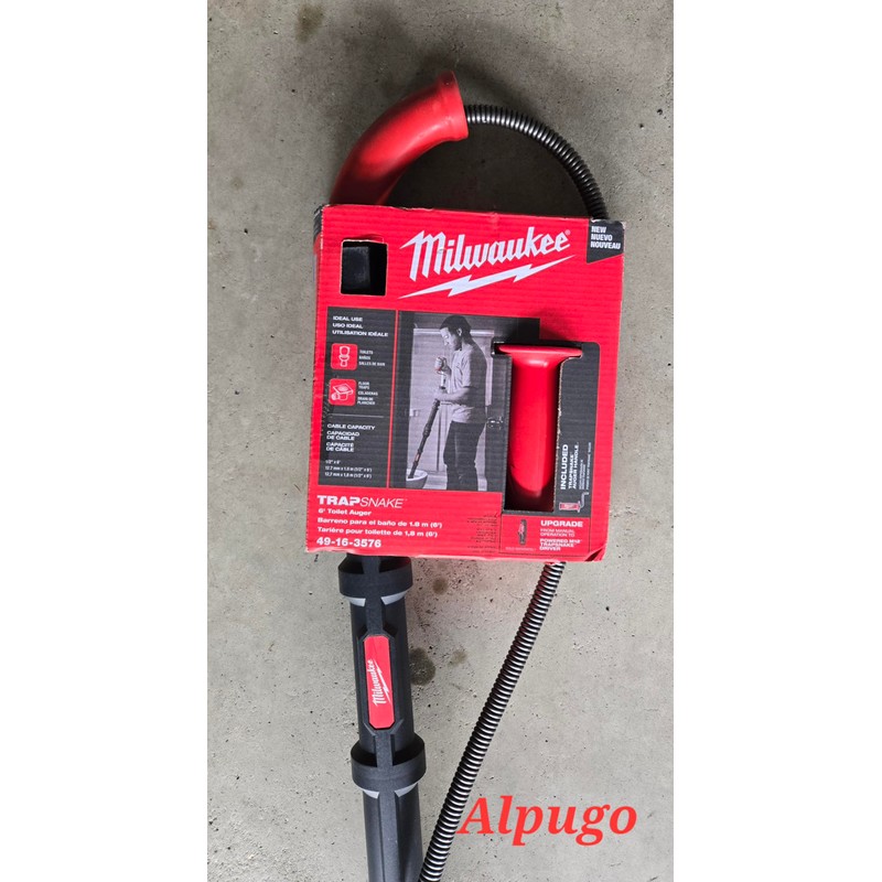 Milwaukee 49-16-3576 TRAPSNAKE Toilet Auger, (49-16-3576)