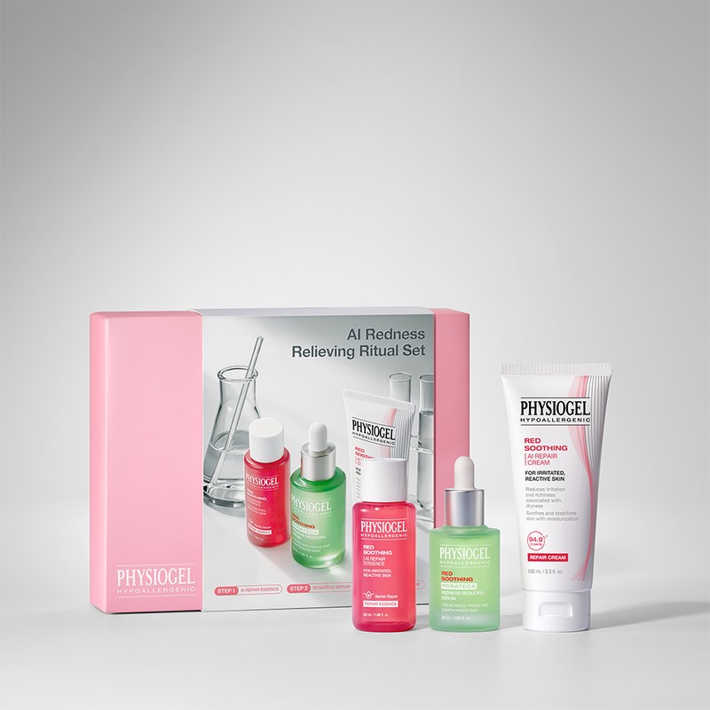 Physiogel AI Redness Care Routine Set: Cream 100ml + Essence