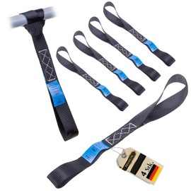 INTAKO Lashing Loops Motorcycle 800 kg 25 mm x 30 cm (Pack of 4) – Tie Down Strap, Belt Loops for Motorcycle Transport, ATV, Car – Tie Down Straps for Trailers