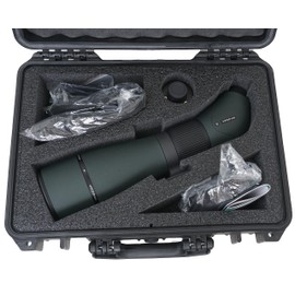 Case Club Spotting Scope Case - Fits Vortex Optics Viper 20-60×85 Angled Spotting Scope in a Hard-Shell Waterproof Travel Case