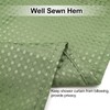 Green Waffle Weave Shower Curtain HADEEONG 72x72in Cloth Shower Curtain