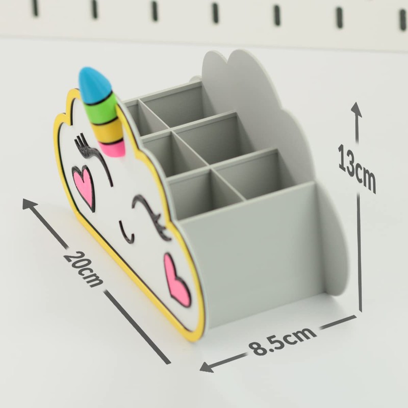 KAJAWIS Colouring Pencil Organiser Desk Organiser for Children Unicorn ECO