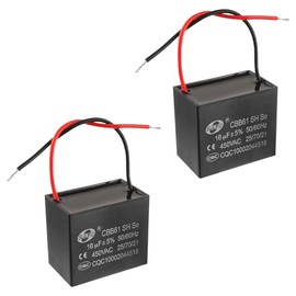 SIGANDG CBB61 16uF 450V AC 50/60Hz Air Conditioning Fan Motor Running Capacitor (Pack of 2)