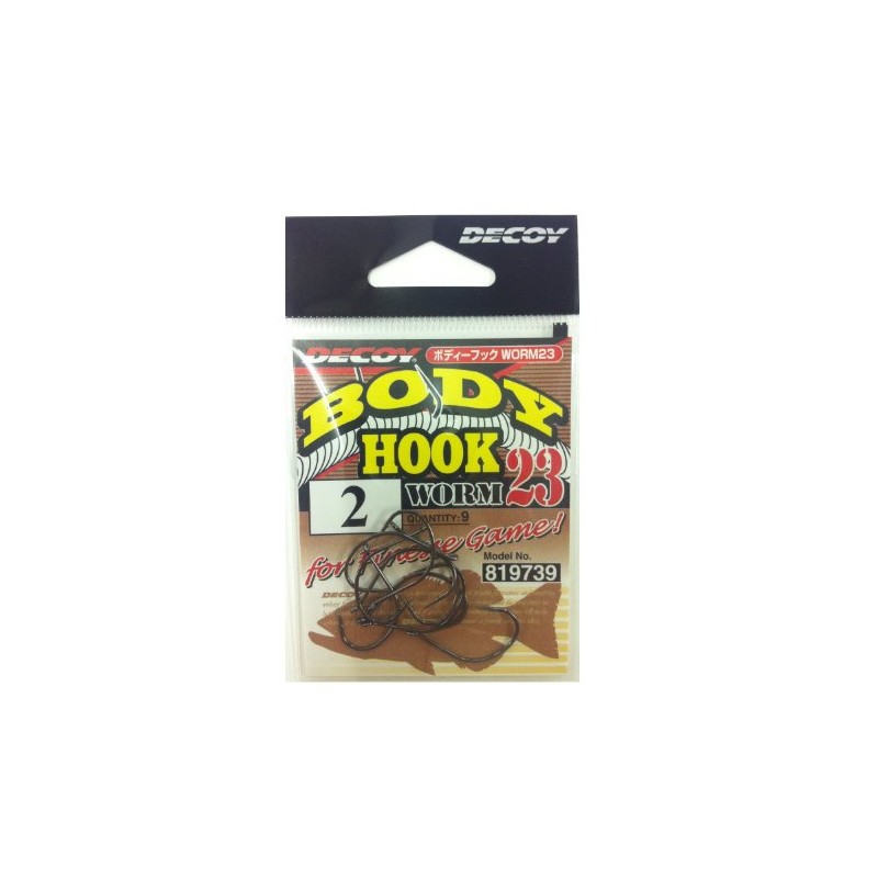 Decoy Worm 23 Body Hook for Wacky Rig Size 2