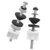 Universal 2 Pcs Toilet Seat Hinge Bolts Kit, Waterproof Stainless,