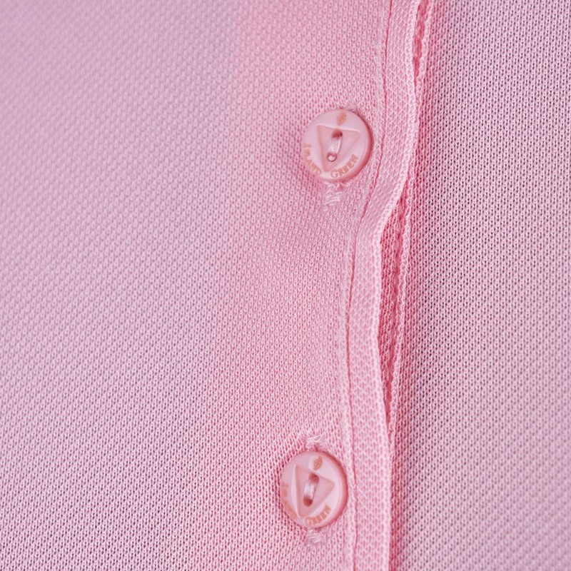 Island GREEN Womens Golf Plain Polo Shirt Candy Pink