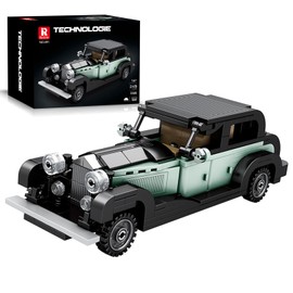Reobrix 811 Bentley 8 Litre Toy Car Building Blocks, 1:24 Scale Model Car Kit for Display and Collectible, Classic Car Building Toy for Boys and Adults, 249 Pieces