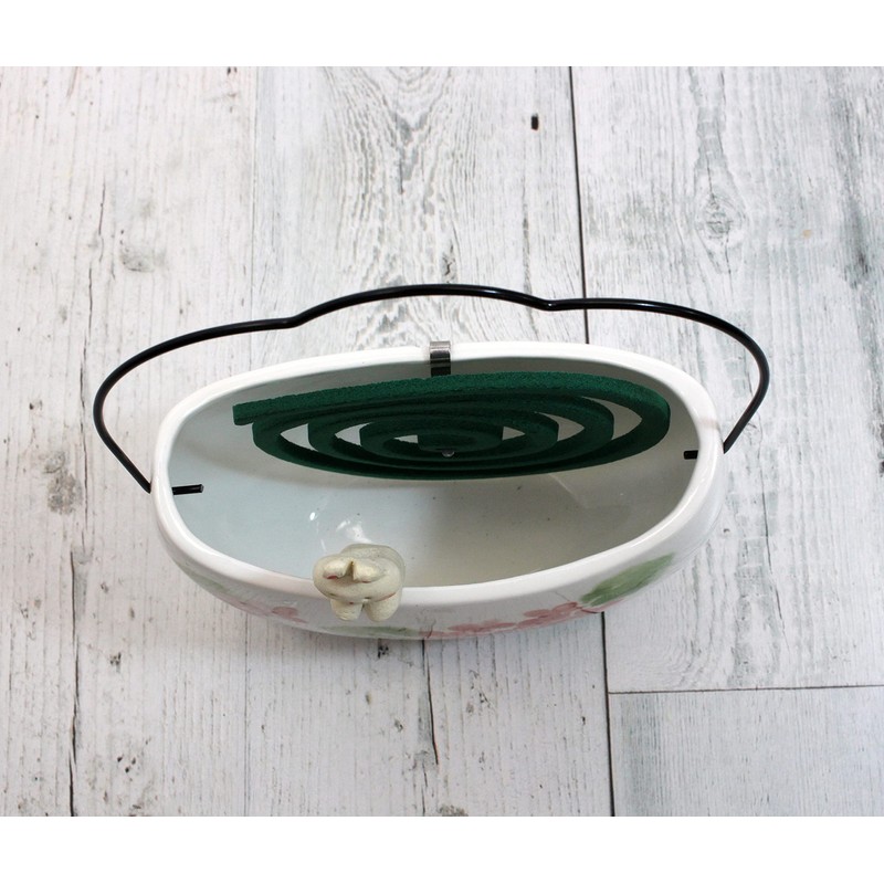 Craftsman House Mosquito Trap Incense Holder Hydrangea Rabbit Incense Pot