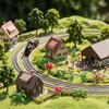 100 Pcs Mini Model Trees Miniature Plants Set