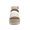 Soda Topic Open Toe Buckle Ankle Strap Espadrilles Flatform Wedge