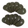 Kisangel 12pcs Fake Leather Golf Iron Covers Thick PU Club