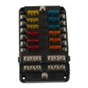 12 Way Fuse Box with Negative Terminals and Fuse Wire