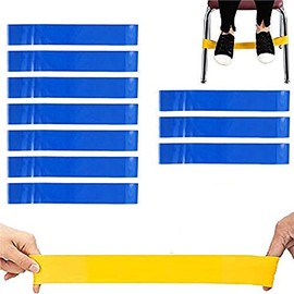 fun deal 15 PCS Chair Bands Stretch Foot Band,Fidget Bands Bouncy Kick Fidgets for Elementary, Middle, High School Students and Adults for Classroom Chairs and Desk Fidget Feet Band  (Blue)