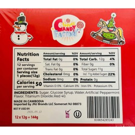 Christmas Candy Canes 6 Pack (72 Pieces) Classic Red and White, Strawberry Flavor for Holiday Family Indulgement -Kosher Bulk Candy Canes Individually Wrapped for Kids and Adults, Great Candy Cane Gift Set