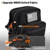 Oumurs Motorcycle Handlebar Bags,1680D Water-resistant Universal Bar bag American Flag