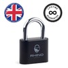 Rhino Lock Secure Lock - Black 4 Digit Combination Padlock