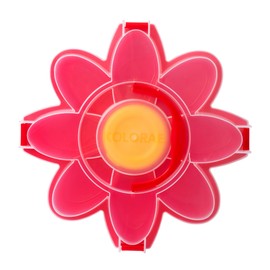 KOLORAE Daisy Serving Tray - Unique 9 Compartment Flower Snack Tray w/Dressing Cup. Great for Entertaining or Food Storage for Chips and Dip, Fruits and Veggies. Summer Party Serving Tray