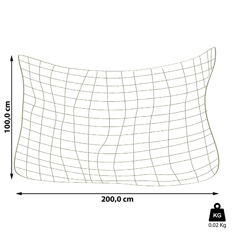 100 x 200 cm Fishing Net, Natur