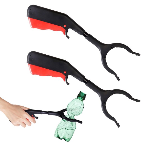 2PCS Litter Pickers for Children,Grabber Stick for Disabled,Lightweight Helping Hand