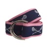 Navy Lacrosse D-Ring Belt Brass D-Ring 40 Navy