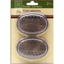 Home Collection "The Home Collection" Twin Tinted Plastic Soap Saver Trays  (2-pack)