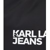 KARL LAGERFELD JEANS Women's Essential Nylon Moon Bag, black