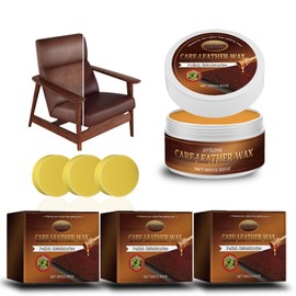 3 Pcs Leather Conditioner, Cera de Abeja para Limpiar y Restaurar Piel o Cuero de Sillones,Seguro y No Tóxico,Crema de Reparación de Cuero Protege Muebles de Cuero,Asientos del Automóvil y los Zapatos