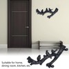 Decorative Hook Black Bird Branch Shape Three Dimensional Wall Mounted