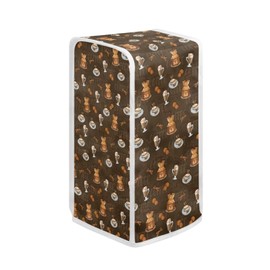 Hudotybom Can Opener Cover Coffee Print Can Opener Dust and Stain Protection Small Applicance Cover for Kitchen Fits Most Electric Automatic Can Openers