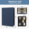 Trading Card Binder 9 Pocket with Zipper, Fvxldcz PU Cover